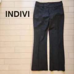 INDIVI カシミヤ混スラックス日本製