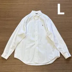 美品】POLO RALPH LAUREN ホワイトシャツ 8 近代タグ L - メルカリ