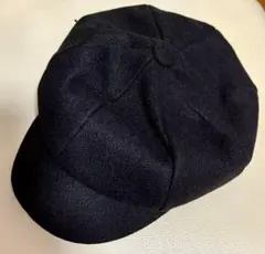 黒 ウールベレー帽