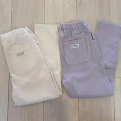 petit main &Re. ロングパンツ 2枚セット