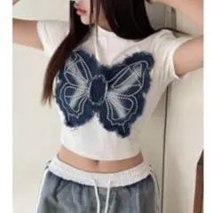 SHEIN バタフライTシャツ
