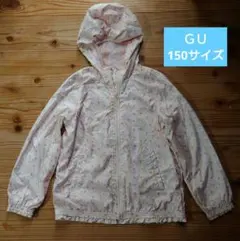 GU 花柄 フード付きジャケット 150サイズのサムネイル