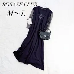 ロザースクラブ/ロングワンピース/異素材切替ロゴプリント/M/新品/タグ付き✨️