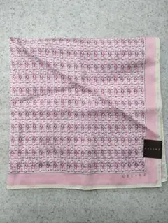 セリーヌ　ハンカチ　ピンク