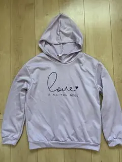 SHEIN 薄紫色 フード付きパーカー 11-12Y