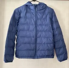 UNIQLO ネイビー フード付き 中綿ジャケット ユニクロ 140 ダウン