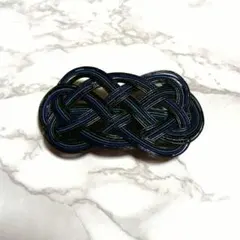 ハンドメイド 水引バレッタ 結びモチーフ