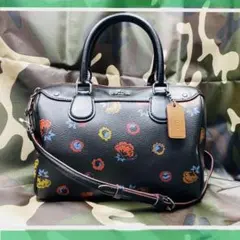 コーチCOACH F22220 QB/M2 ショルダーバッグ ブラックマルチ