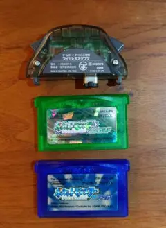 【ポケモン】ゲームボーイアドバンス エメラルド サファイア アダプタ 3点セット