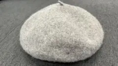 グレー ベレー帽 サイズ57cm