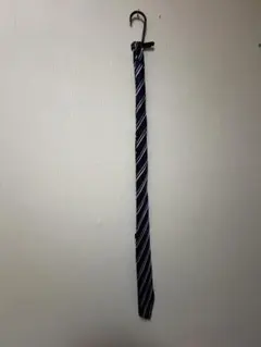 LES MUES ネイビー ストライプ ネクタイ