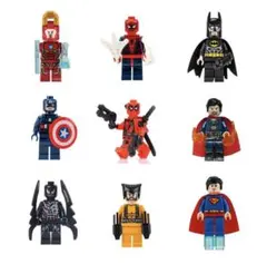 レゴ 互換 アメコミヒーロー 人気ランキングキャラ 詰め合わせ ミニフィグ ９体
