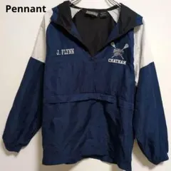 Pennant アノラックパーカー チームロゴ ラクロス 紺