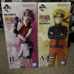 NARUTO一番くじ疾風伝 ナルト サクラ フィギュアセット下位賞付き