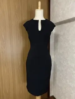 ZARA シンプル フォーマル ワンピース XS ブラック 膝丈 ドレス ザラ