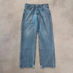 リーバイス550 Levis W32 ブルーデニム 青 古着 ヒゲ 21122