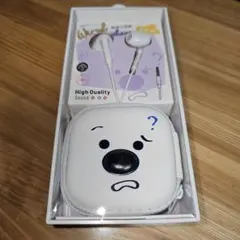 有線イヤホン 3.5mm ホワイト マイク付き ケース付き 新品