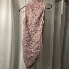ZARA レース ハイネック ボディスーツ パープル