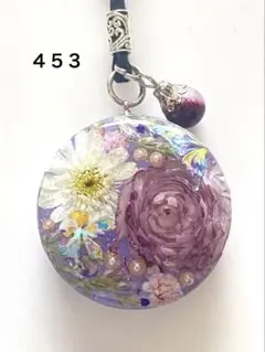 ドライフラワー薔薇 三色ネックレス レジン - メルカリ
