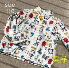 スヌーピーフード付きウインドブレーカーアウター美品size110