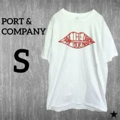 ★PORT & COMPANY【S】Tシャツ クルーネック 半袖 ホワイト 綿