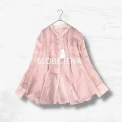 タグ付 スローブイエナ 24SS ラミー ギャザーシャツ リネンシャツ ピンク