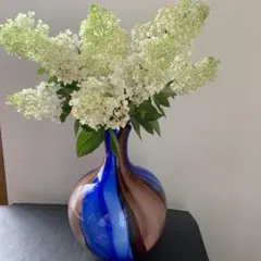 大型ガラス花瓶　フラワーベース　インテリア　置物　花器　壺　ガラス製品