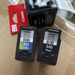 【使用済み】Canon 340 ブラック 341 カラー インクカのサムネイル