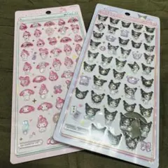 ボンボンドロップシール　ミニ　マイメロ、クロミ　セット