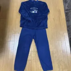 UNIQLO PEANUTS スヌーピー フリースパジャマ上下セット