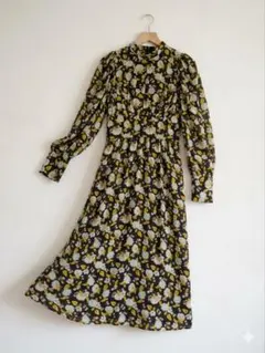 ZARA 　ザラ　花柄　シフォン　ワンピース Mサイズ