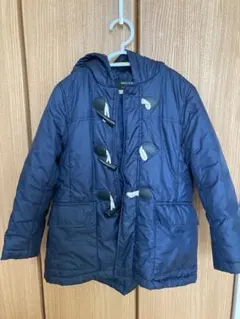 COMME CA ISM フード付きダウンコート 120A ネイビー