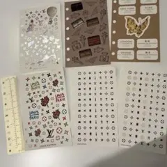 Louis Vuitton ステッカーセット A6手帳サイズ
