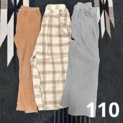 パンツ　まとめ売り　110 女の子　ユニクロ　フレアパンツ