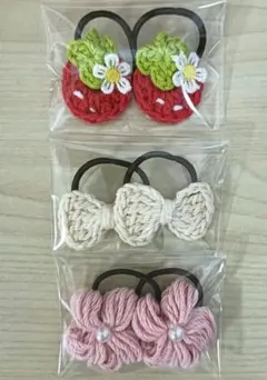 ベビー　キッズ　ヘアゴム　赤ちゃん　子ども　ピンク　アクセサリー　ゴム