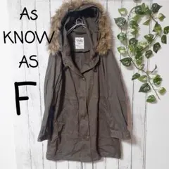 AS KNOW AS モッズコートアウター ジャケット カジュアル Fサイズ