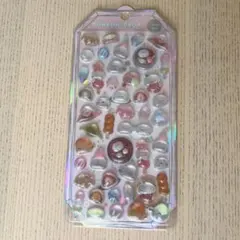 ボンボンドロップシール　もちもちボンボン　シマエナガ