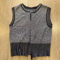 STYLEMIXER 2WAYコンパクトジップニットベスト