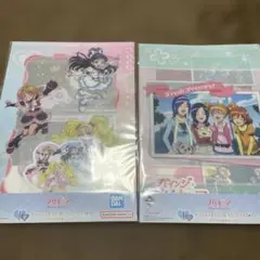 プリキュア 一番くじ I賞 クリアファイル ステッカー 2種 セット