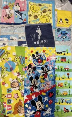 キャラクタータオルセット　トイストーリー　ミッキー　スティッチ　Ichiro