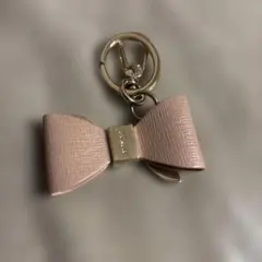 【新品未使用】FURLA ピンク　フルラ　リボン　キーホルダー　チャームのサムネイル
