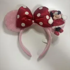 ディズニーぬいぐるみ付きカチューシャピンク