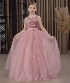 新品　発表会　ドレス　子供　キッズ　160 ピンク