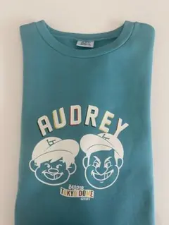 AUDREY ターコイズ スウェット トレーナー