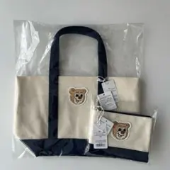 フェイラー オールドテディ ワッペントートバッグ【小】ワッペンポーチ ２点セット