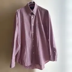 【お値下げ】Polo Club ボタンダウンシャツ 赤系チェックのサムネイル