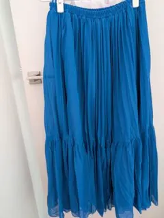 earth　フレアスカート　ブルー