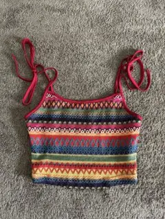 マルチカラー　キャミソール　レディース　Sサイズ