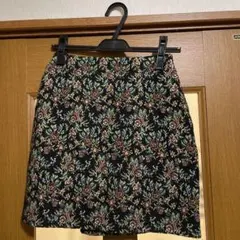 ミニスカート 花柄