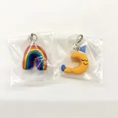 Daisuke Kondo めじるしアクセサリー 2個セット 月 虹